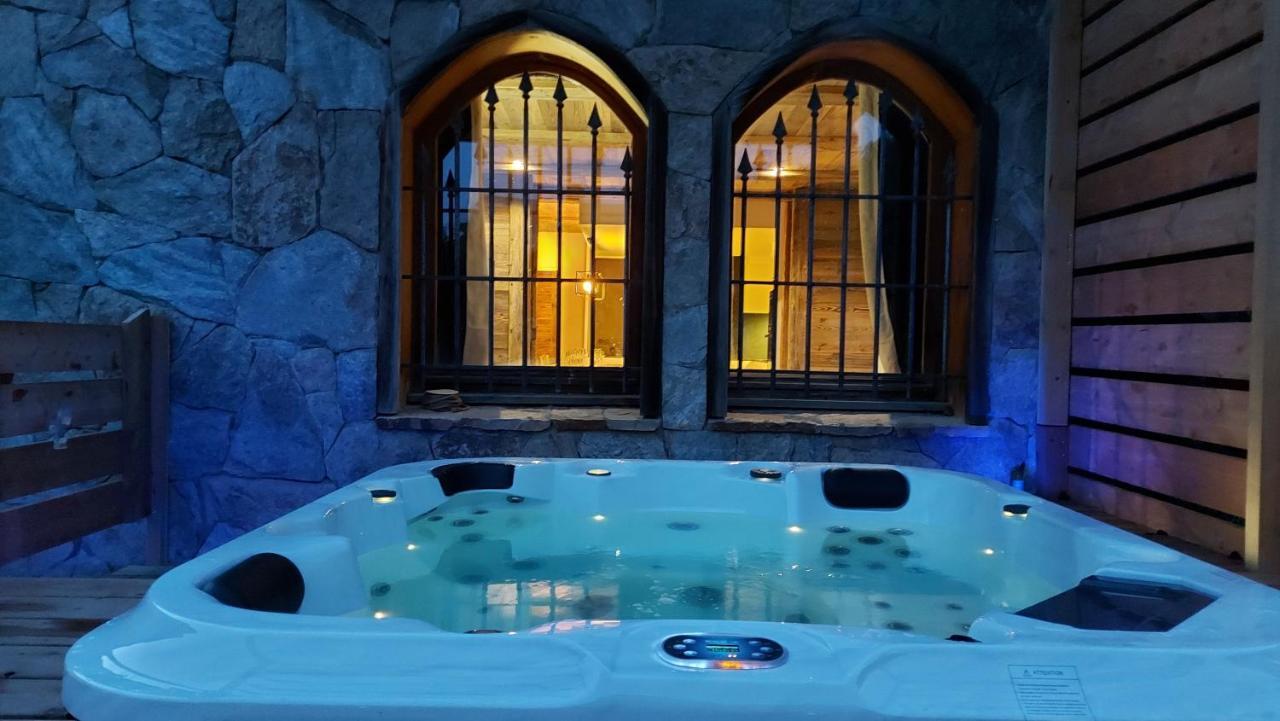 Chalet Serre Cambeou Piscine&Spa Saint-Chaffrey Esterno foto
