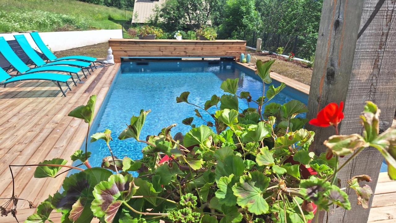 Chalet Serre Cambeou Piscine&Spa Saint-Chaffrey Esterno foto